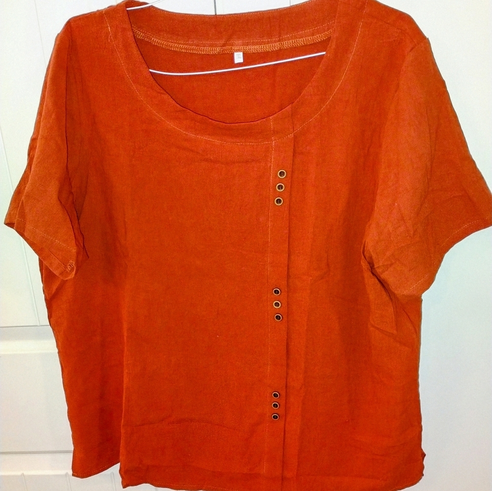 Women's Plus Size  Rust Top 3X New - Picture 3 of 4